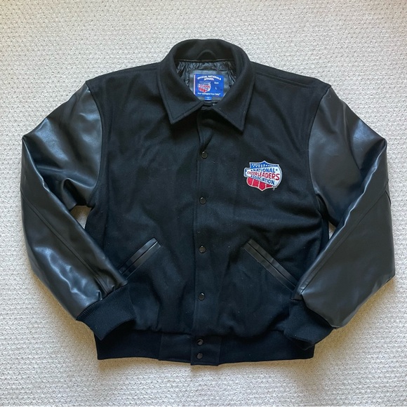 NCA National Cheerleaders Association Champions Varsity Letterman Jacket L Black - Picture 2 of 8